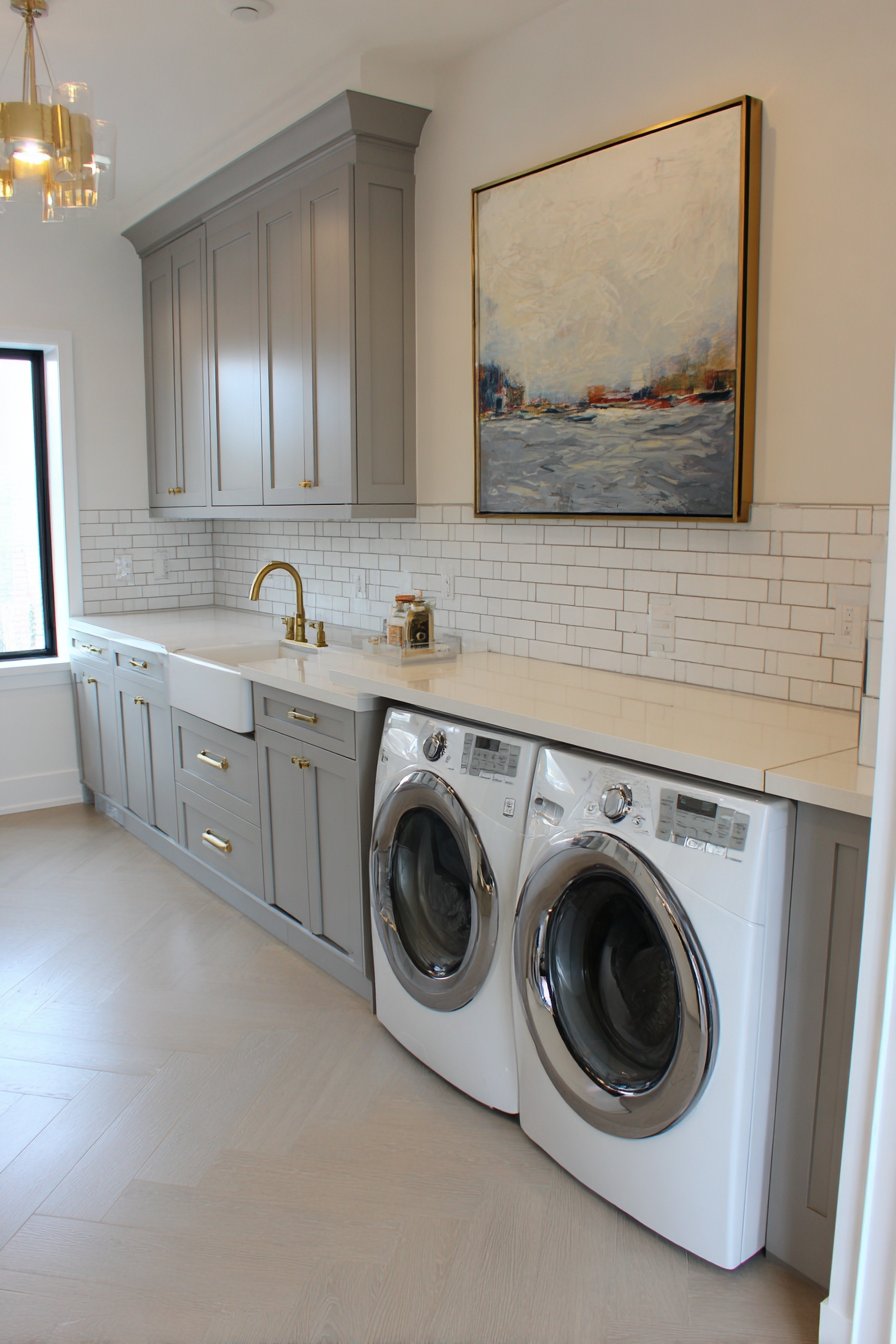 Modern Farmhouse Abstract Canvas