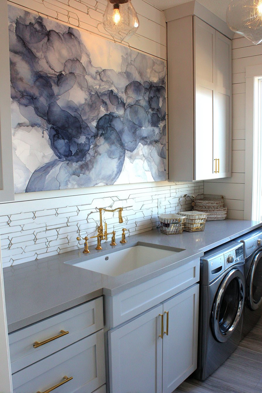 Modern Farmhouse Abstract Canvas