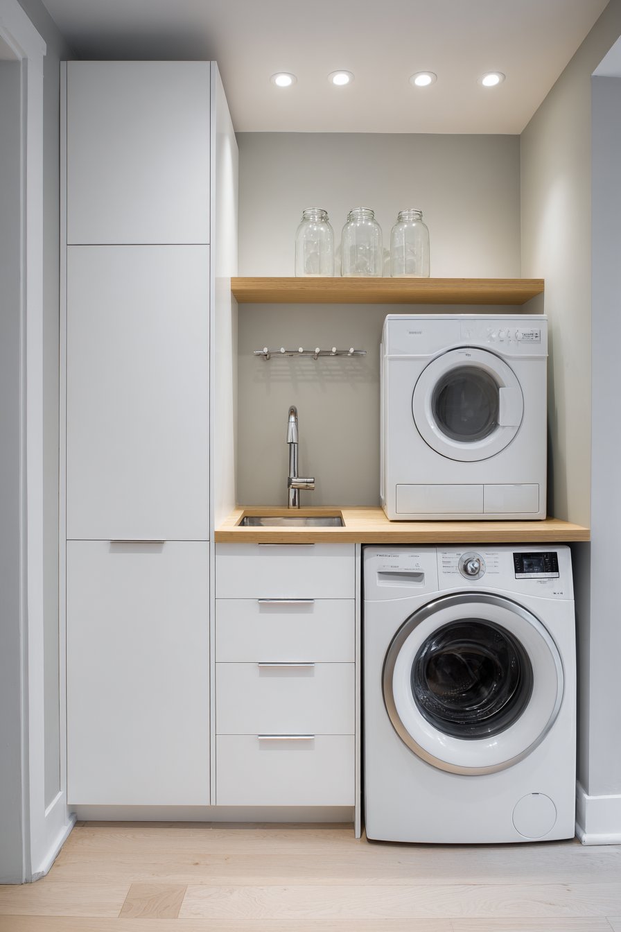 Vertical Storage Solution with Stackable Units