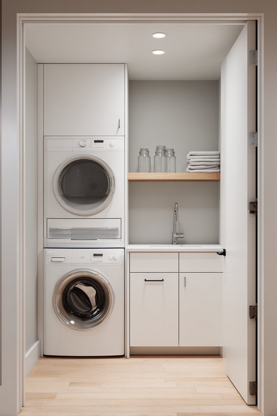 Vertical Storage Solution with Stackable Units