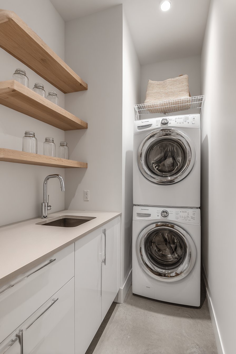 Vertical Storage Solution with Stackable Units