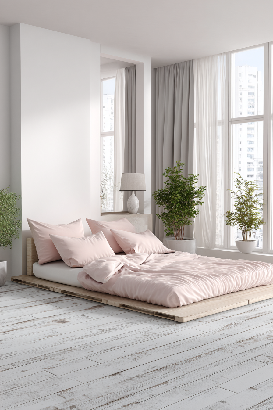 Minimalist Scandinavian Pink Retreat