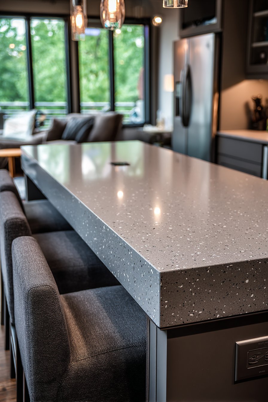 Multifunctional Island with Integrated Features