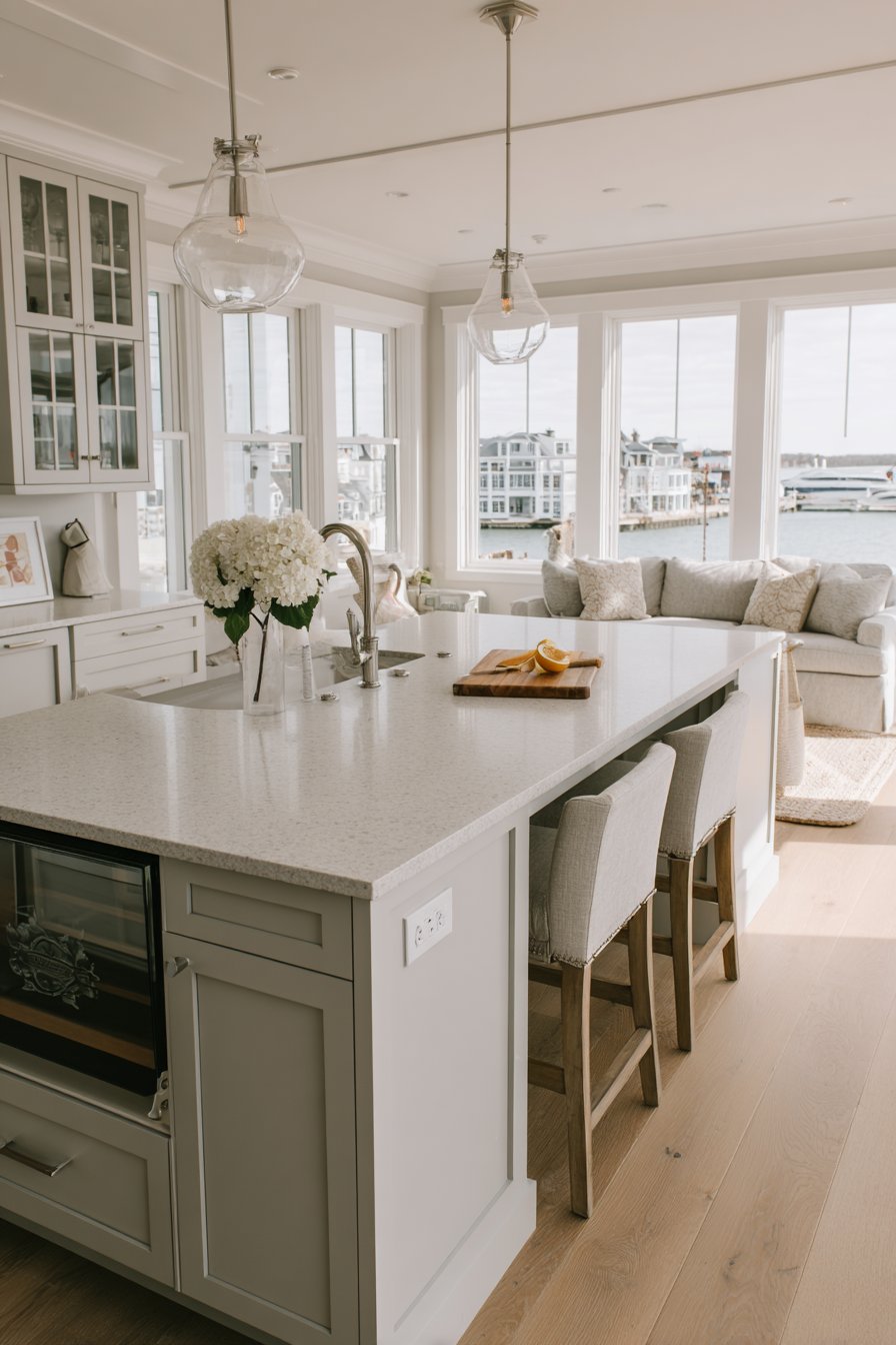 Multifunctional Island with Integrated Features