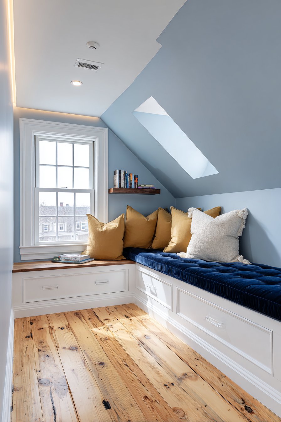 Built-In Window Seat Reading Nook