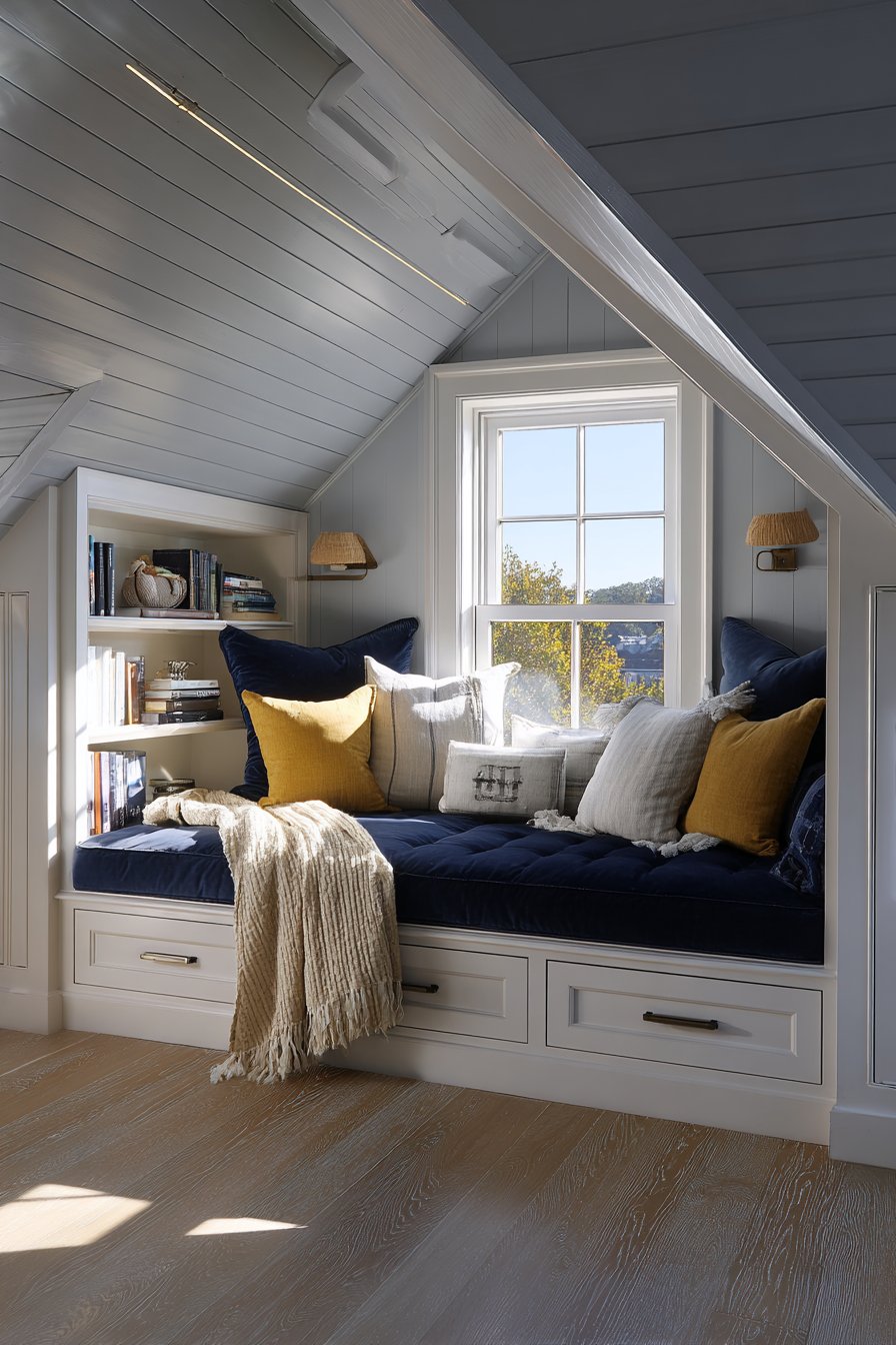 Built-In Window Seat Reading Nook