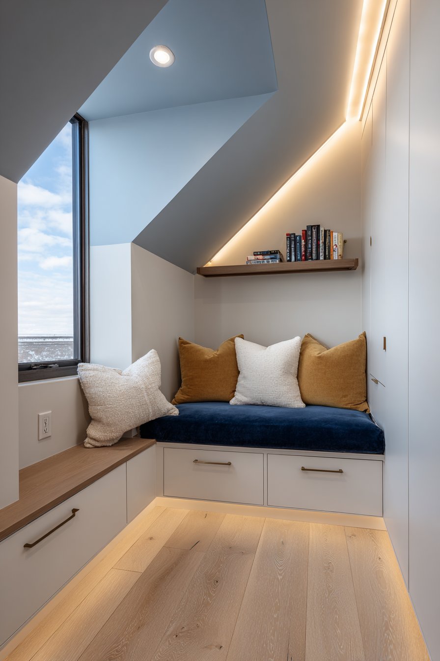 Built-In Window Seat Reading Nook