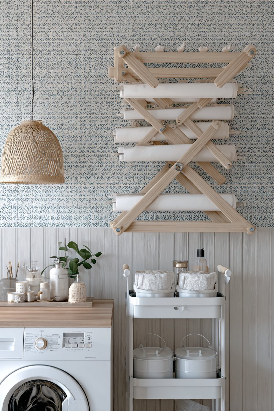 Wall-Mounted Drying Solutions with Geometric Patterns
