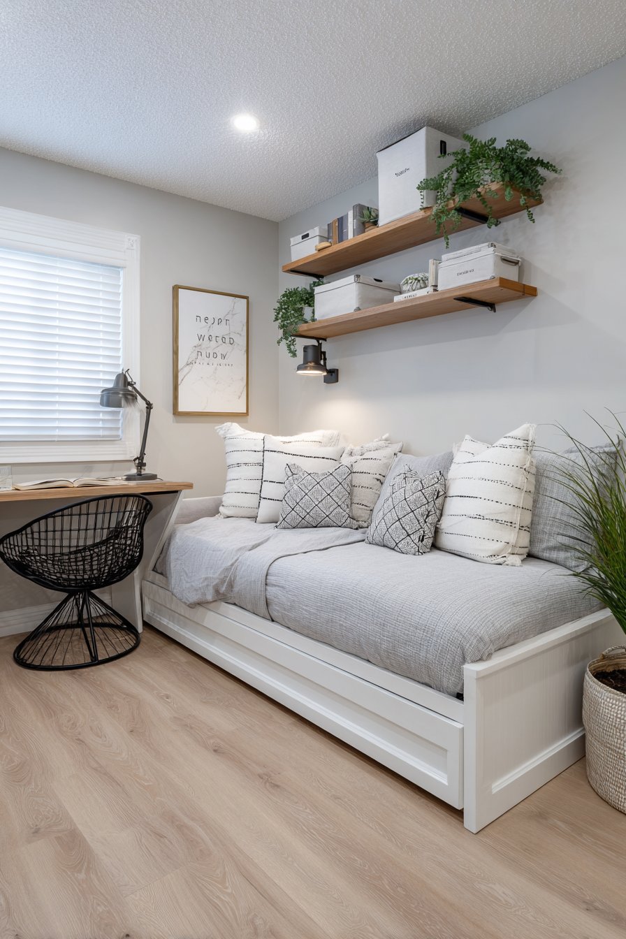 Multi-Functional Home Office and Guest Room Combination