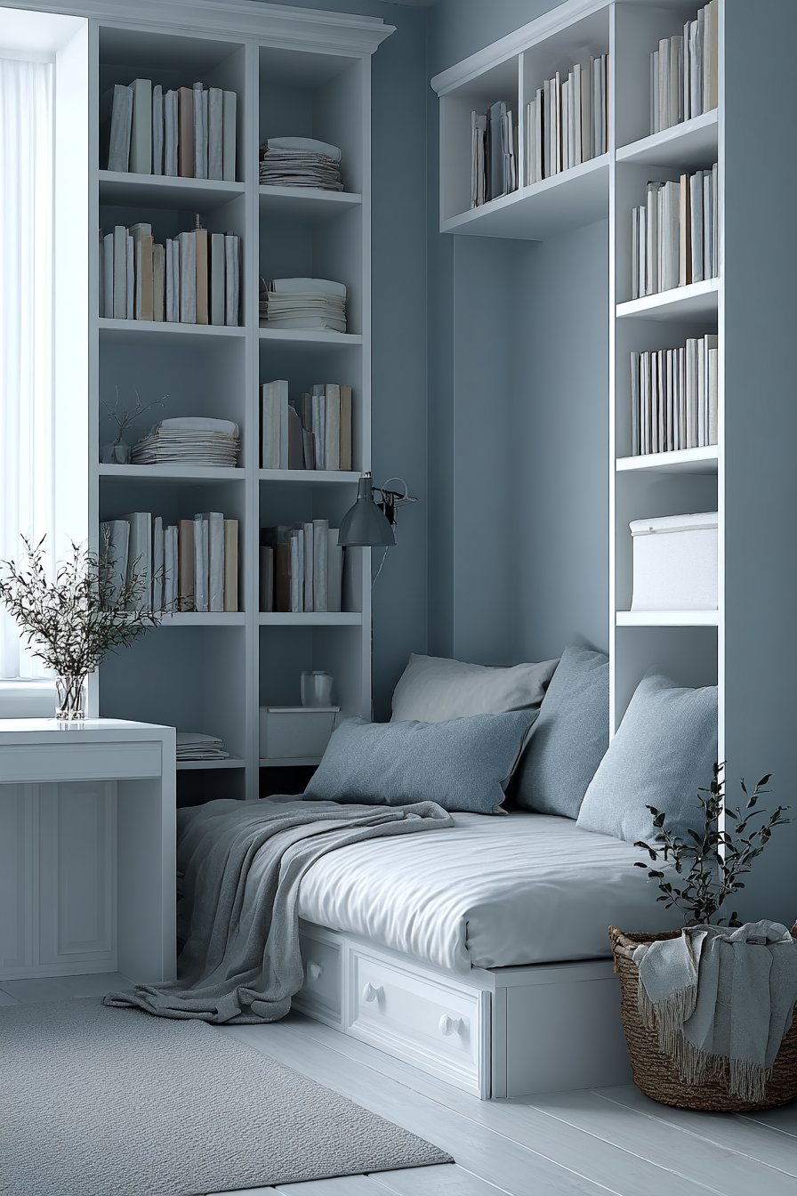 Murphy Bed with Floor-to-Ceiling Storage