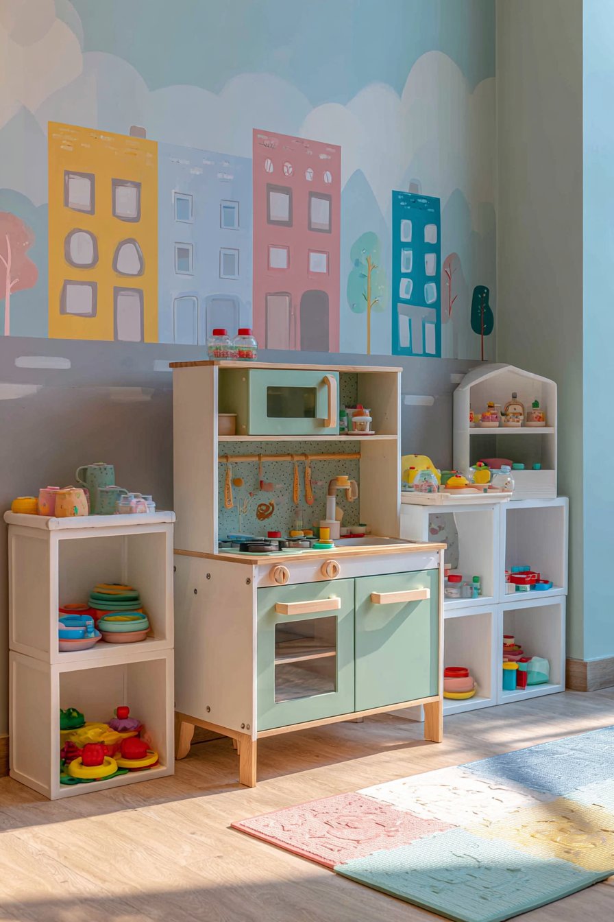 Miniature Kitchen Play Corner