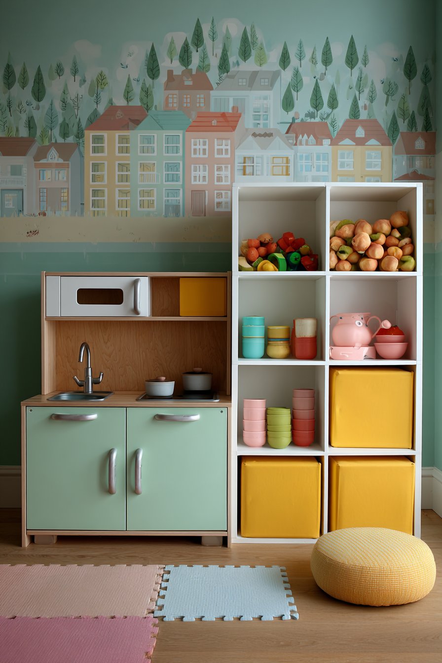 Miniature Kitchen Play Corner