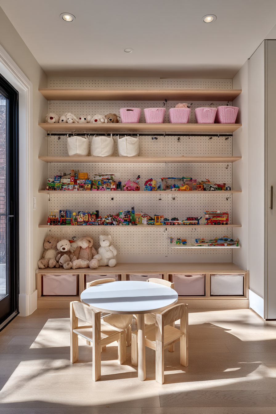 Organized Accessibility with Mint and Blush Storage