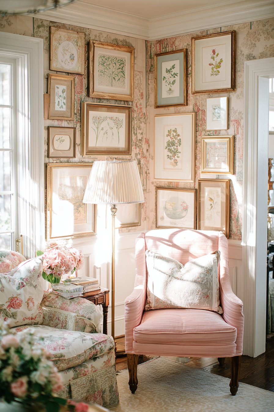 Mismatched Vintage Charm in Pastels