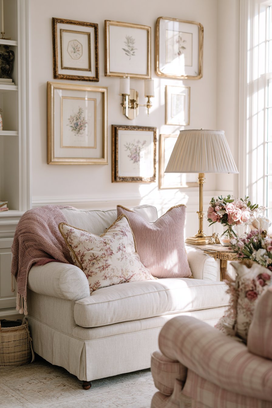 Mismatched Vintage Charm in Pastels