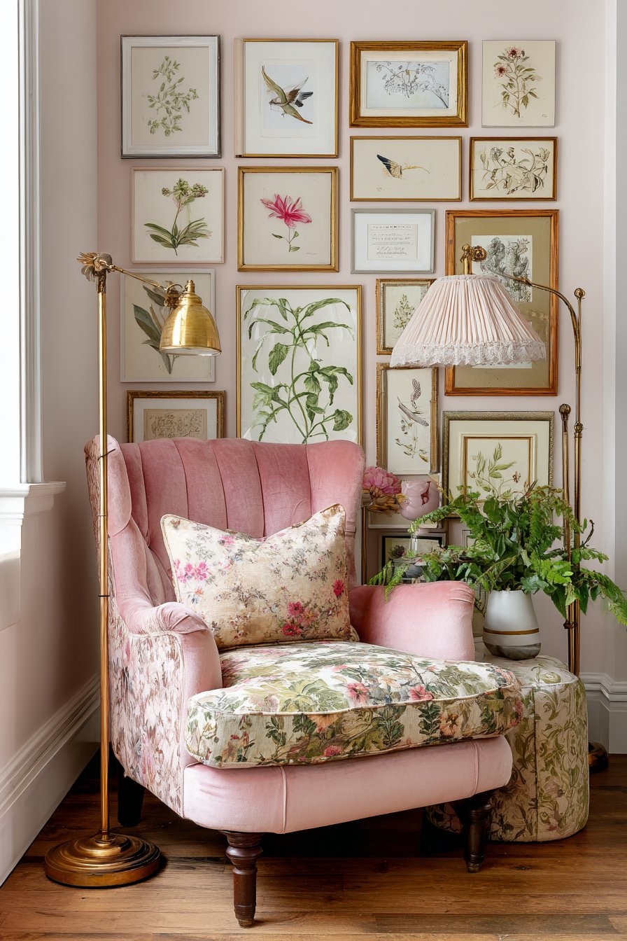 Mismatched Vintage Charm in Pastels