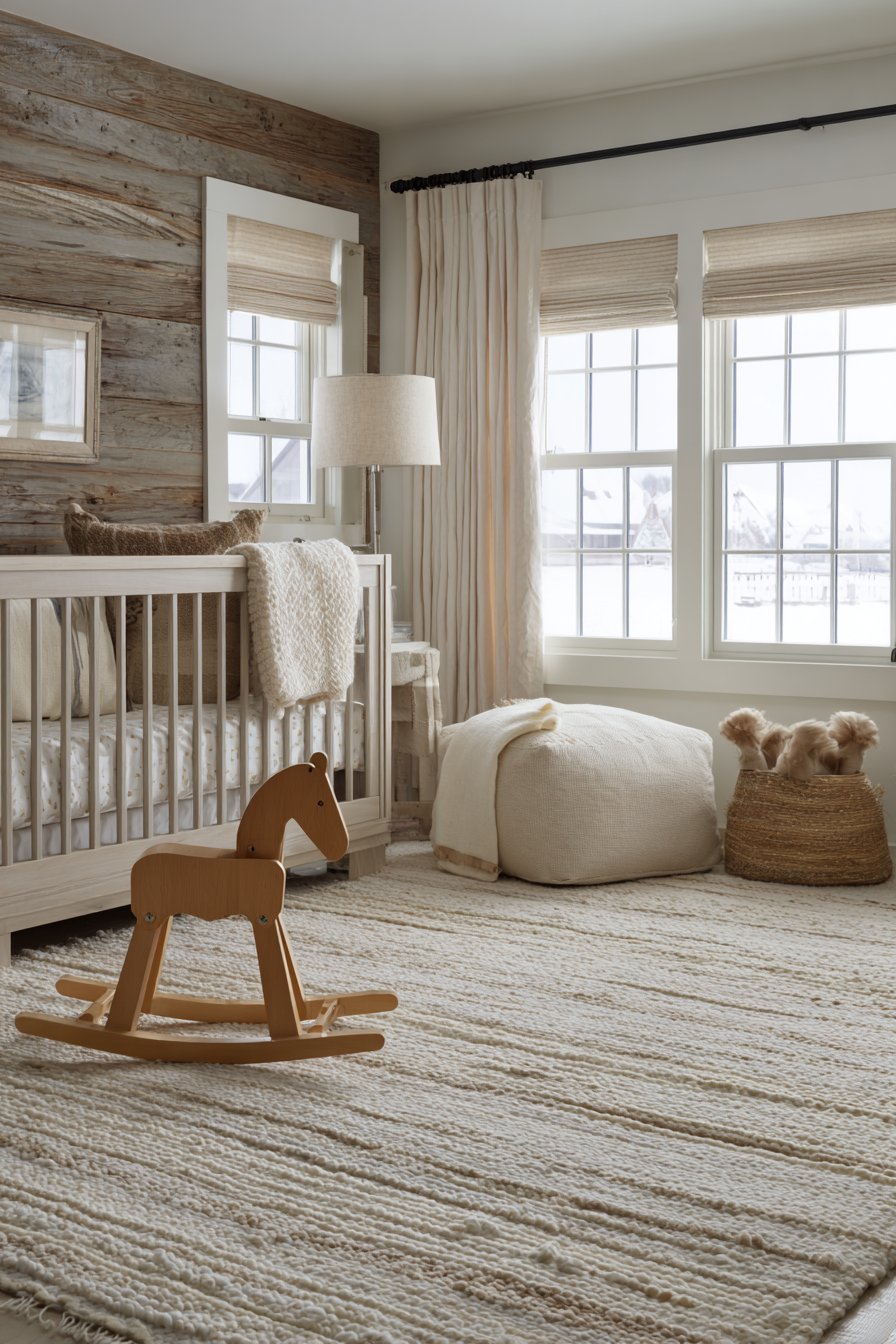 Statement Area Rug Anchoring the Design