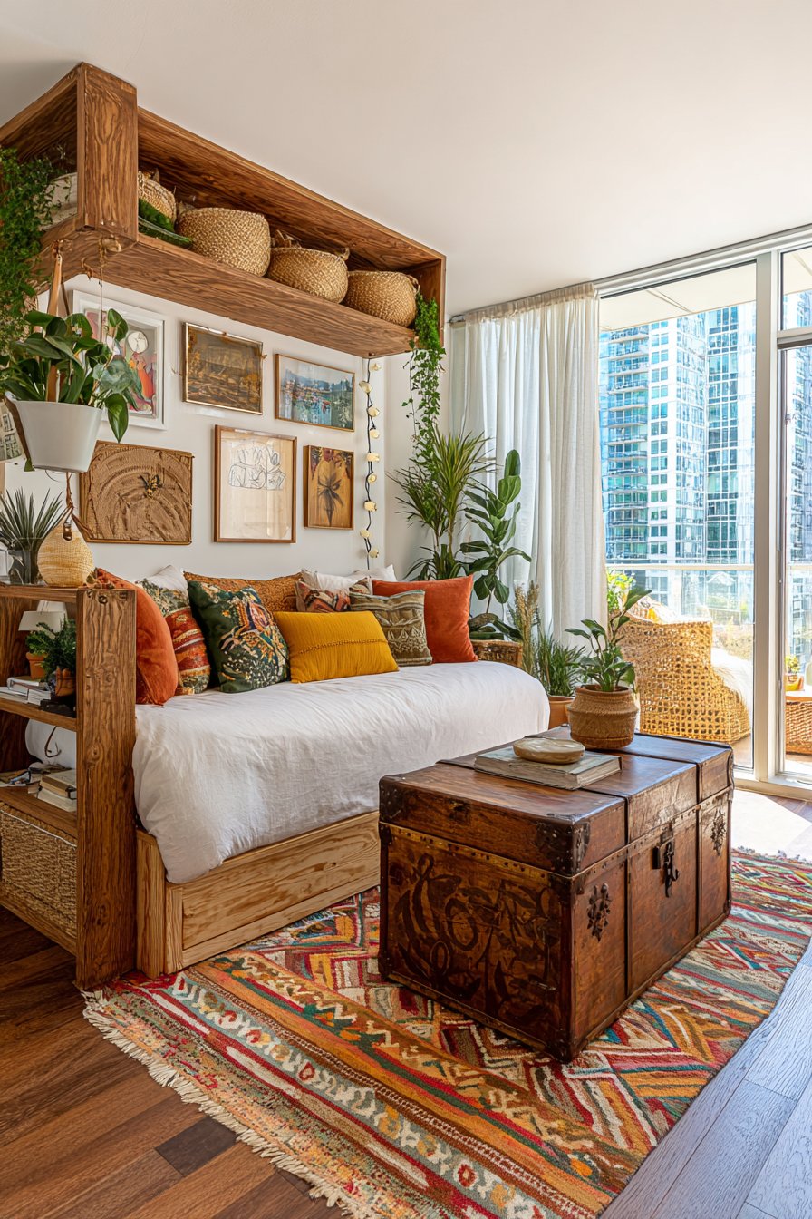 Studio Apartment Space-Defining Design