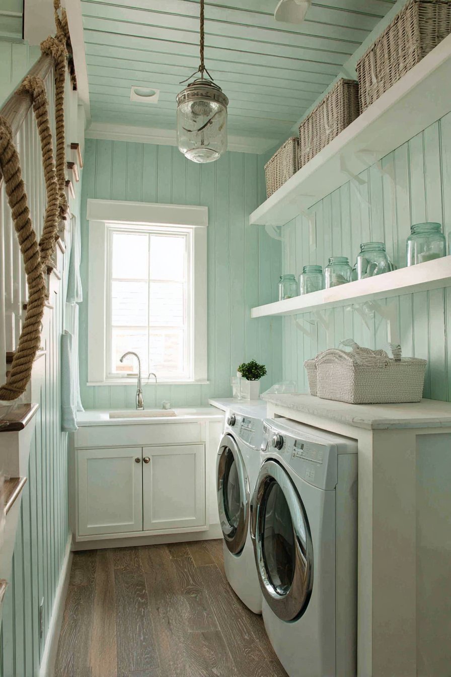 Under-Stairs Coastal Nook