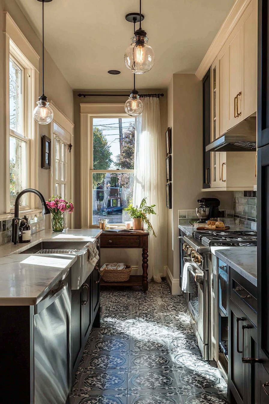 Two-Toned with Patterned Tile Floor