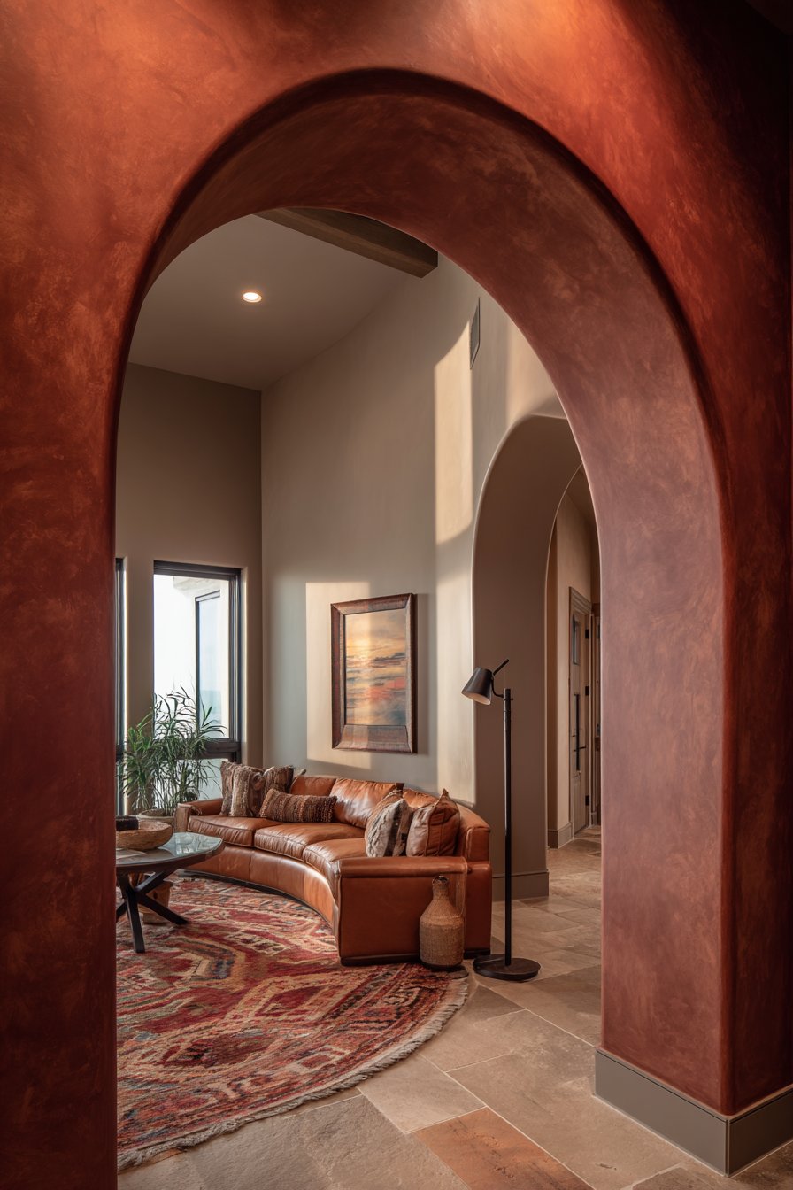 Dramatic Archway Transition Space