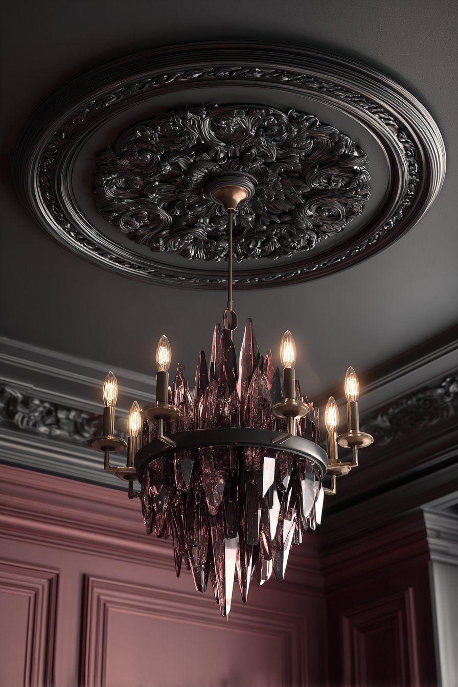 Ornate Ceiling Medallion Feature