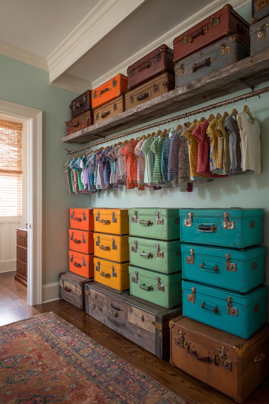 Creative Open Closet Organization