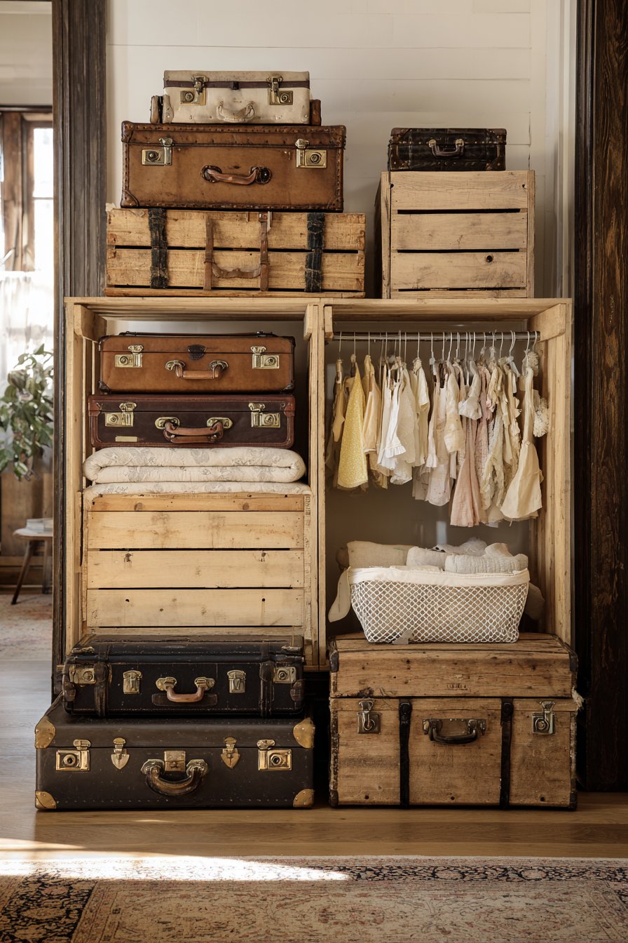 Creative Open Closet Organization
