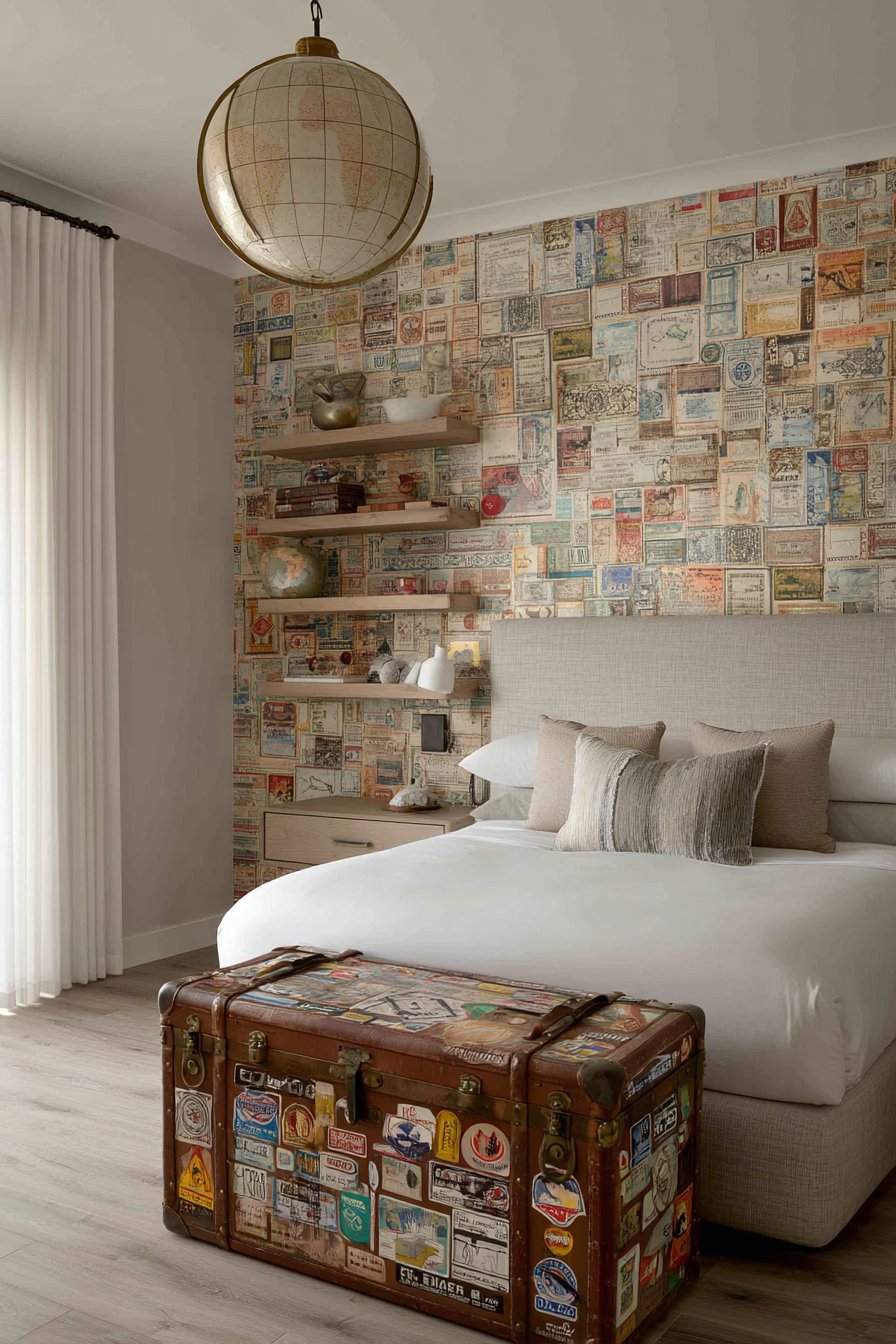 Vintage Postage Stamp Worldly Collection