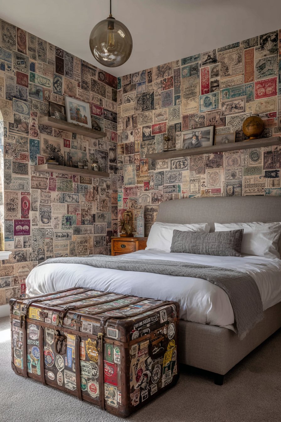 Vintage Postage Stamp Worldly Collection