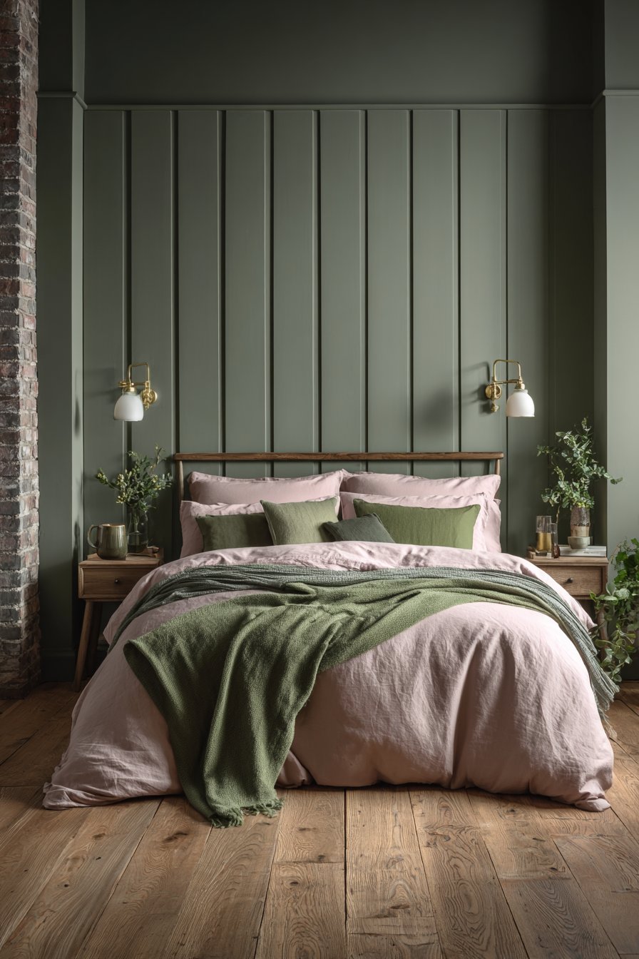 Textured Wood Slat Accent Wall