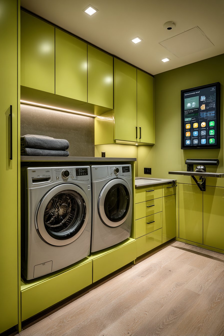 Lime Green Smart-Home Technology Integration