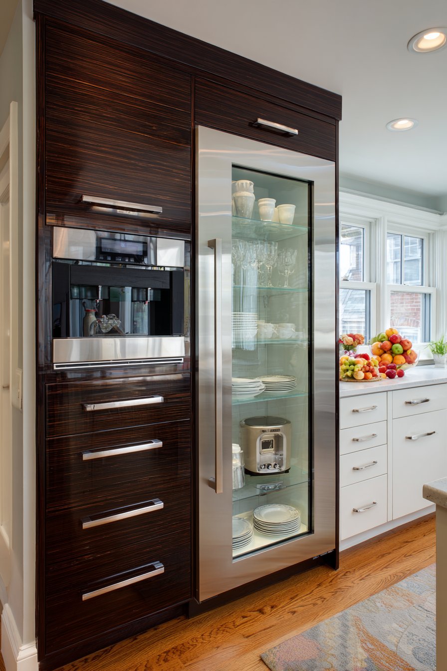 Transitional Mixed-Material Wall Unit