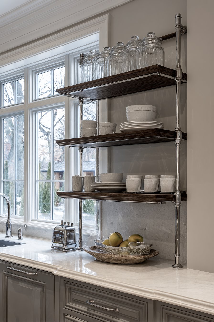 Transitional Mixed-Material Wall Unit