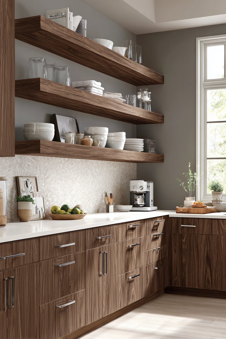 Transitional Mixed-Material Wall Unit