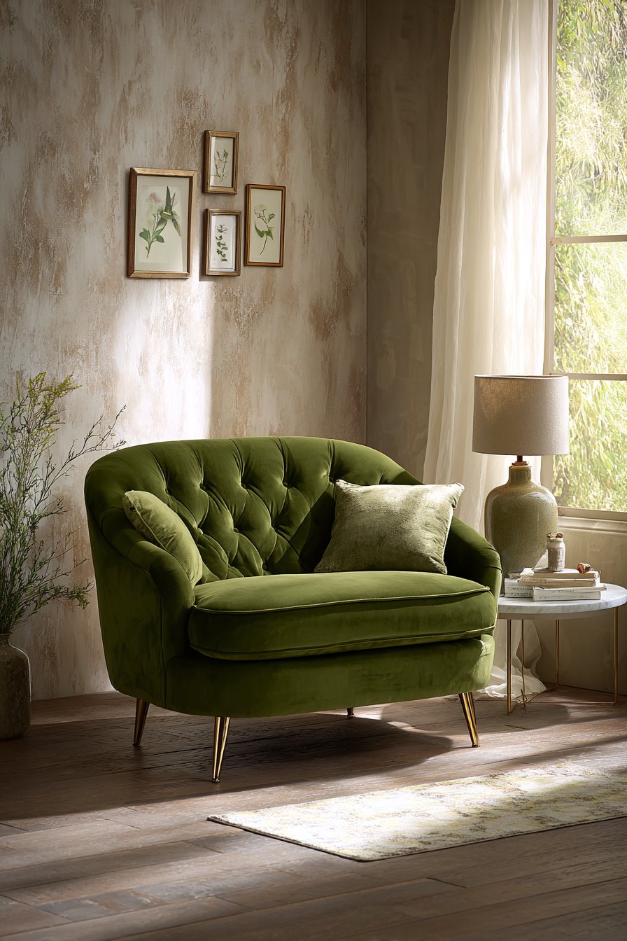 Contemporary Bedroom Sitting Area