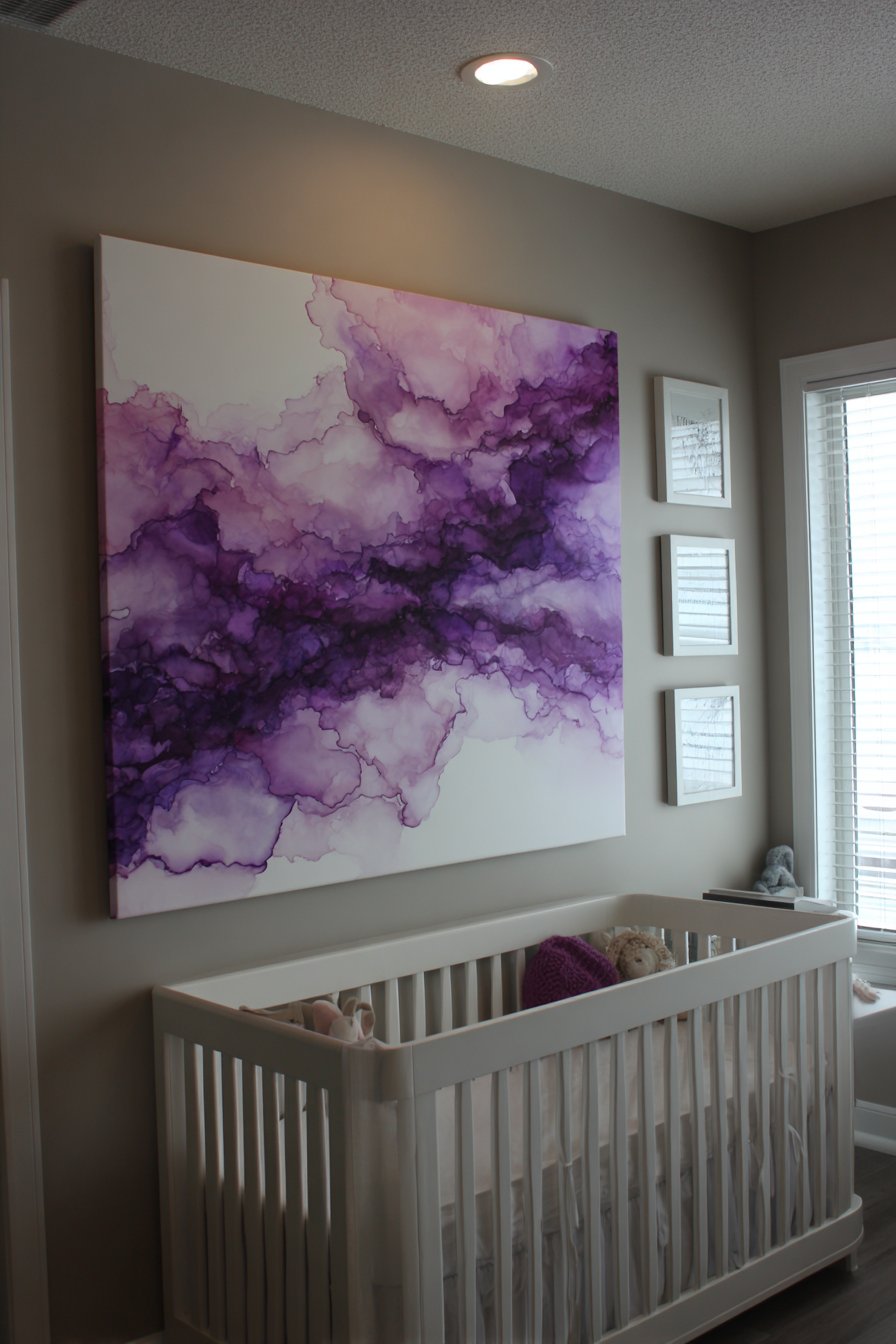 Abstract Watercolor Art as Color Story Anchor