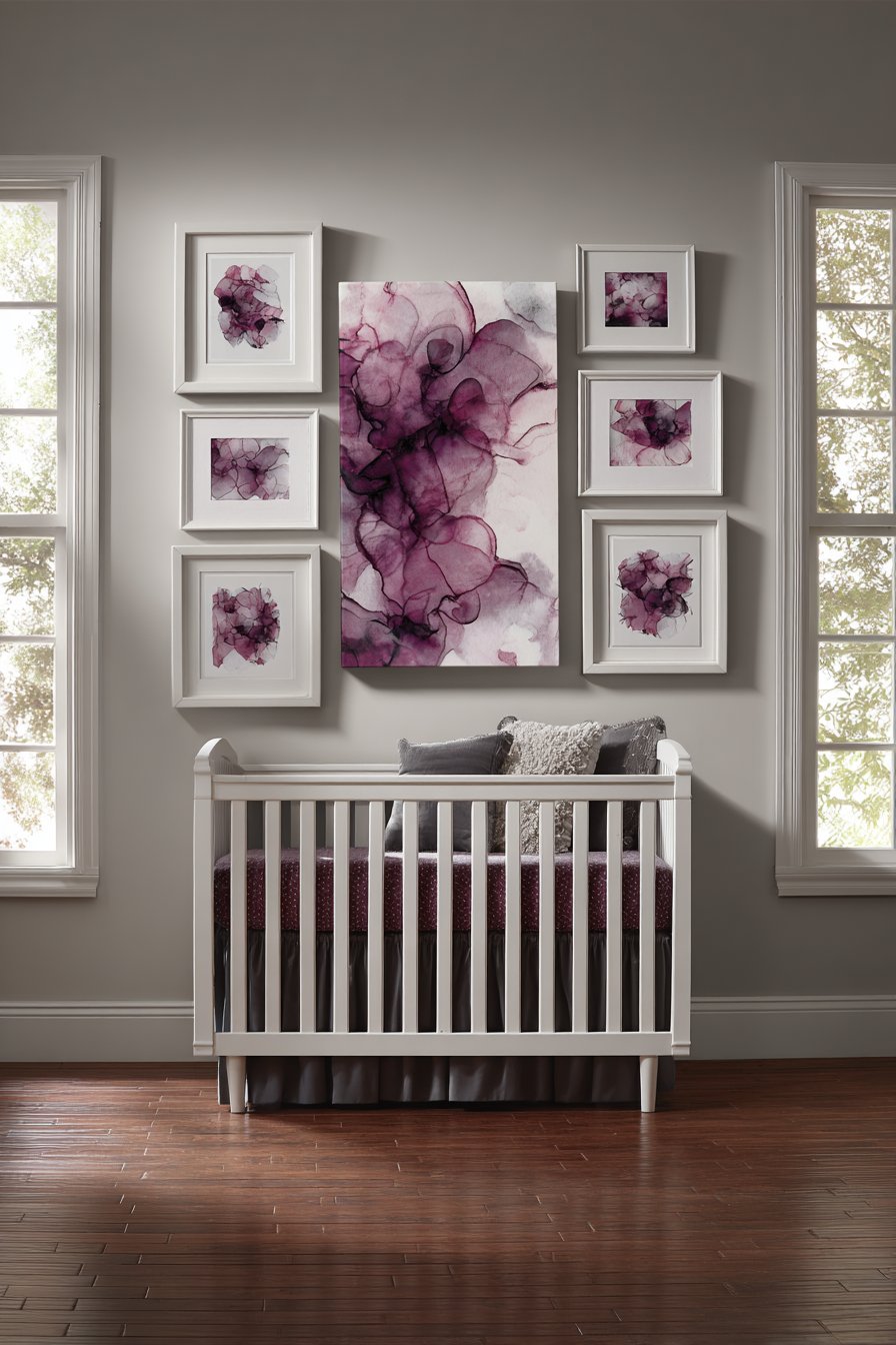 Abstract Watercolor Art as Color Story Anchor