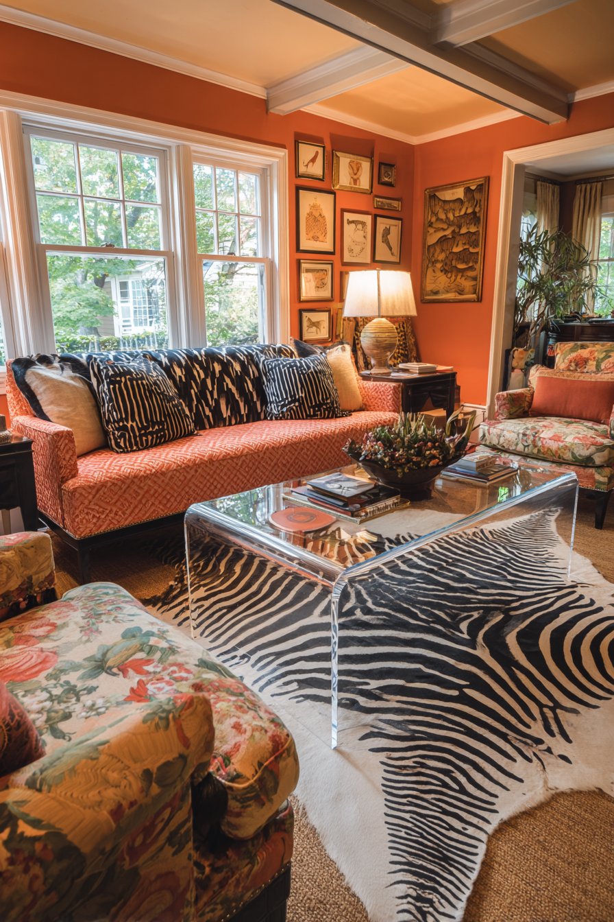 Bold Animal Print Pattern Mixing