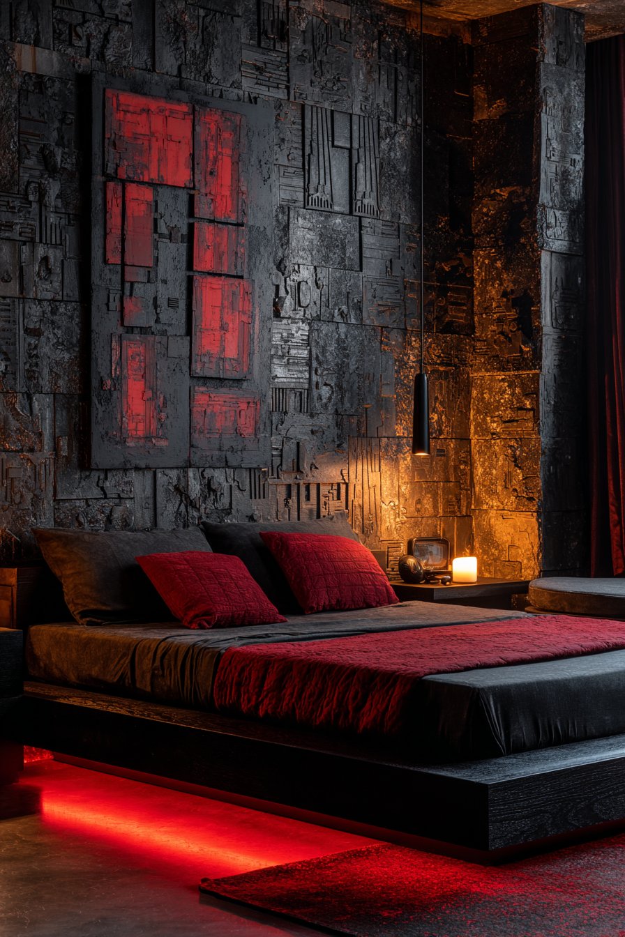 Three-Dimensional Geometric Accent Wall