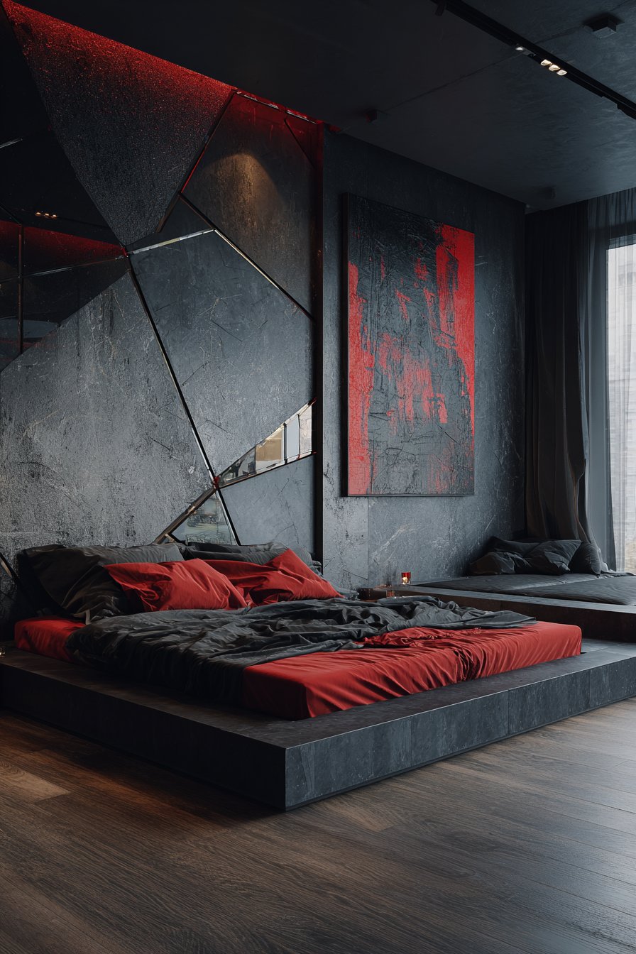 Three-Dimensional Geometric Accent Wall