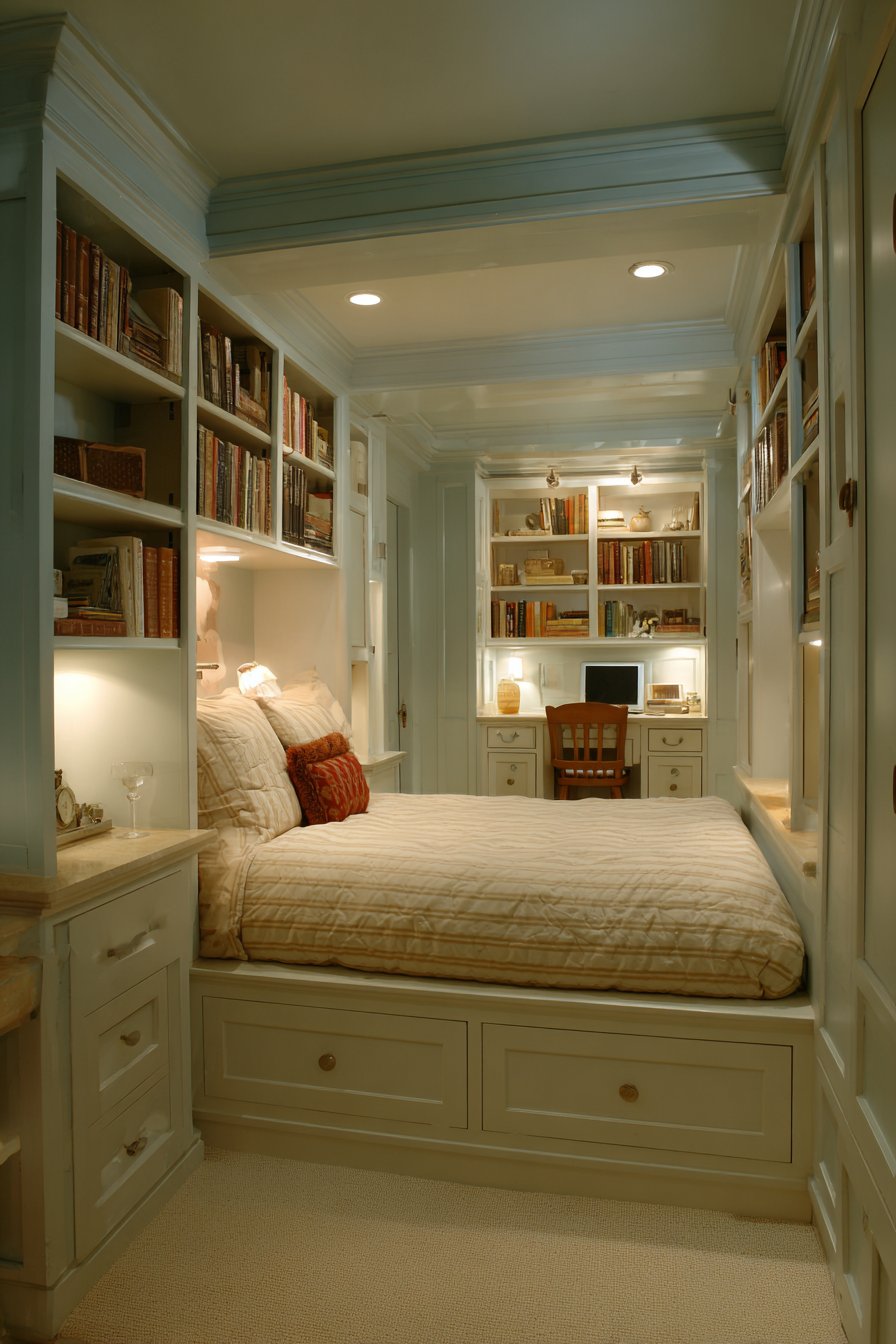 Custom Built-In Bed Alcove