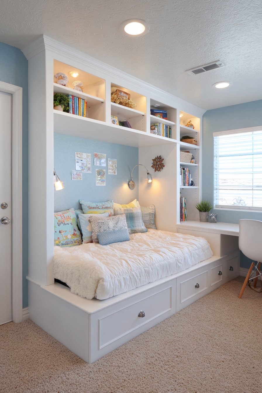 Custom Built-In Bed Alcove