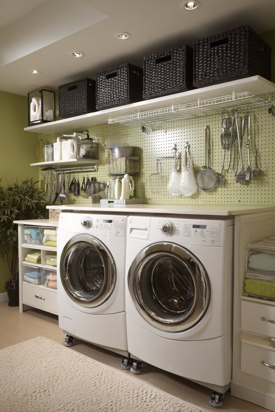 Smart Sorting Station with Pegboard Organization