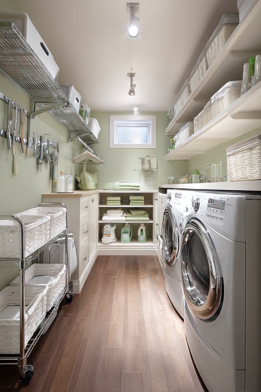 Smart Sorting Station with Pegboard Organization