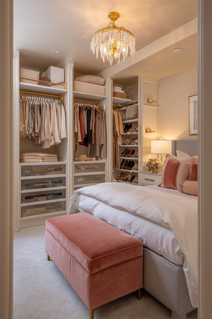 Sophisticated Open Wardrobe Display