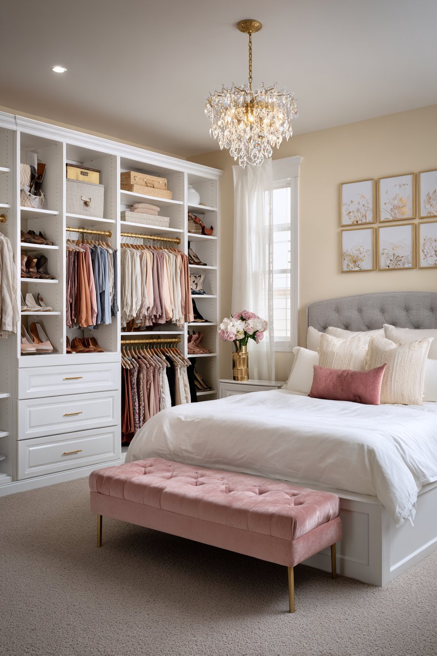 Sophisticated Open Wardrobe Display