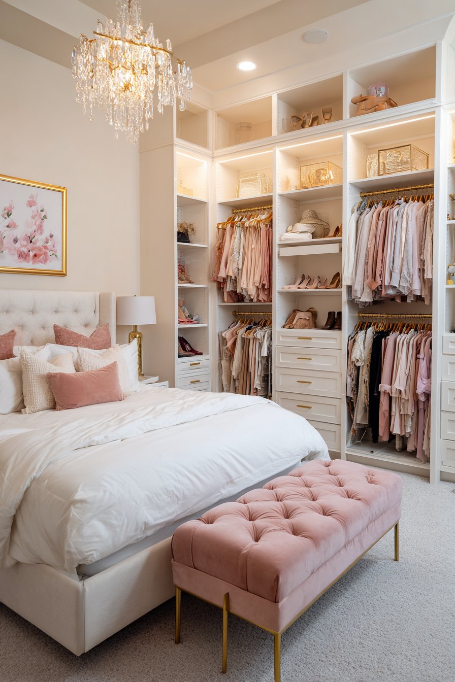 Sophisticated Open Wardrobe Display