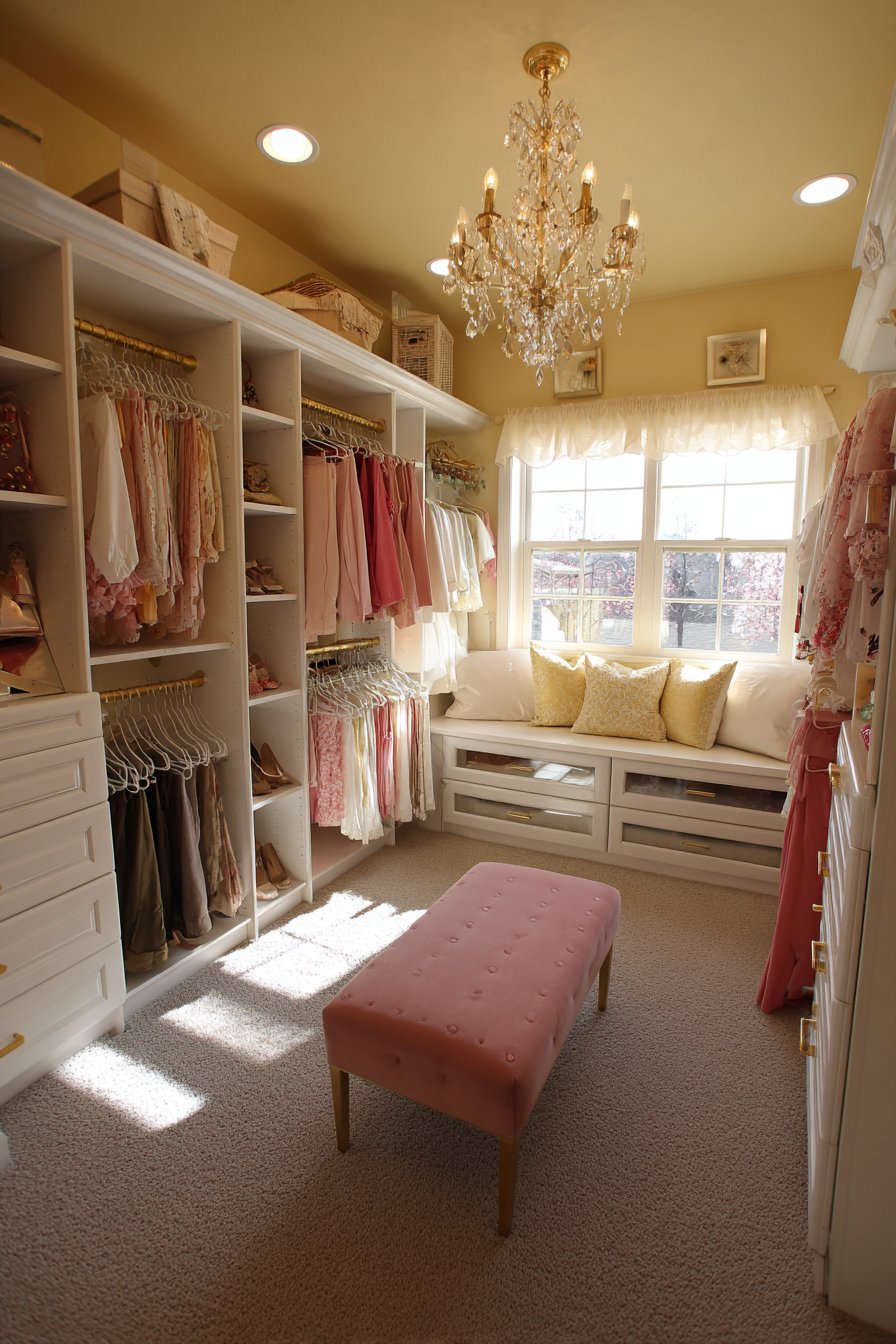 Sophisticated Open Wardrobe Display