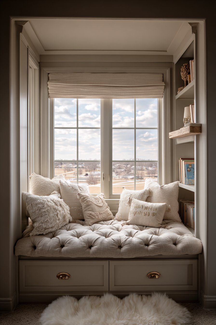 Cozy Window Seat Reading Nook
